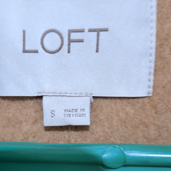 LOFT Tan Maxi Wool Trench Coat - Picture 9 of 10